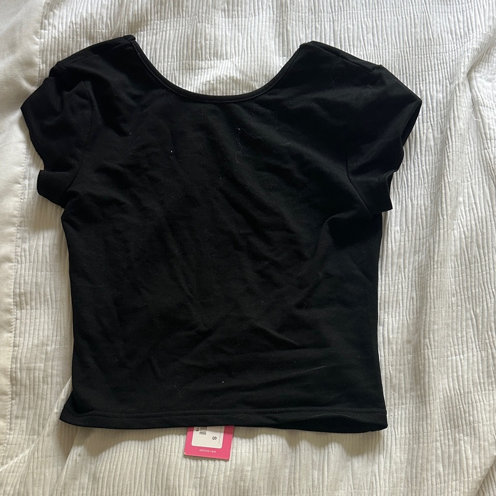 Edikted Black Crop Top